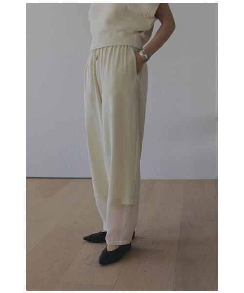 パンツ MANOF SHEER HEM PANTS MANOF パンツ MANOF/マノフ/SHEER HEM PANTS レディース