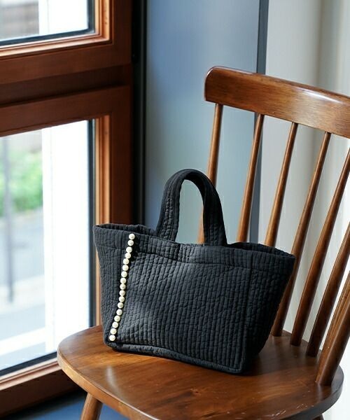 HUIT bouquet トートバッグ パールトリム ヌビ バッグ ミニ