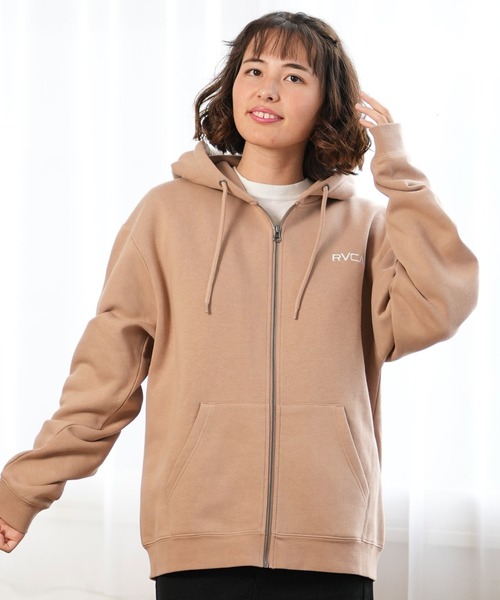 パーカー 「ムラサキスポーツ限定」RVCA/ルーカ ジップアップ パーカー BE044-P03 レディース RVCA パーカー 「ムラサキスポーツ限定」RVCA/ルーカ ジップ