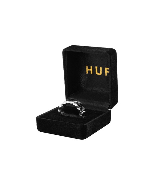 【未使用品】 LINK CUBAN REGIONAL リング 指輪 HUF RING メンズ ロゴ ハフ / アクセサリー