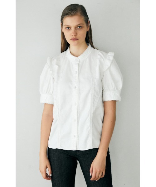 MOUSSY 「MOUSSY」 半袖ブラウス 1 ブルー レディース