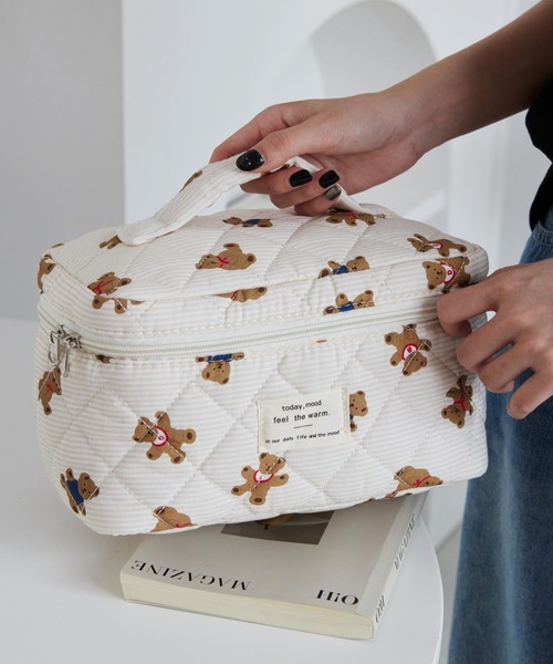 新品 未使用 LCN ボラボラ ハンド/ヘアケアセット ポーチ付き ドイツ製 LA VORAGINE（ラ ヴォラジネ） ポーチ 大容量マルチトラベルメイク