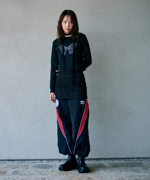 umbro パンツ 「UNISEX」UMBRO×ALAND／ナイロントラックパンツ