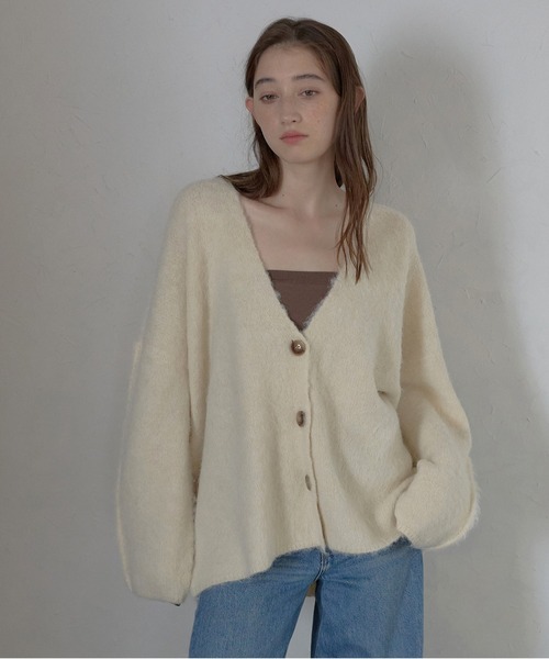 カーディガン 「MINERTE」alpaca yarn knit cardigan / アルパカヤーンカーディガン レディース | MINERTE | 03