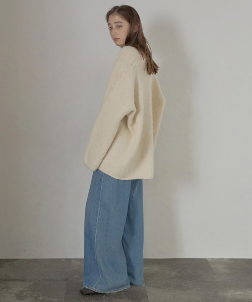 カーディガン 「MINERTE」alpaca yarn knit cardigan / アルパカヤーンカーディガン レディース | MINERTE | 06