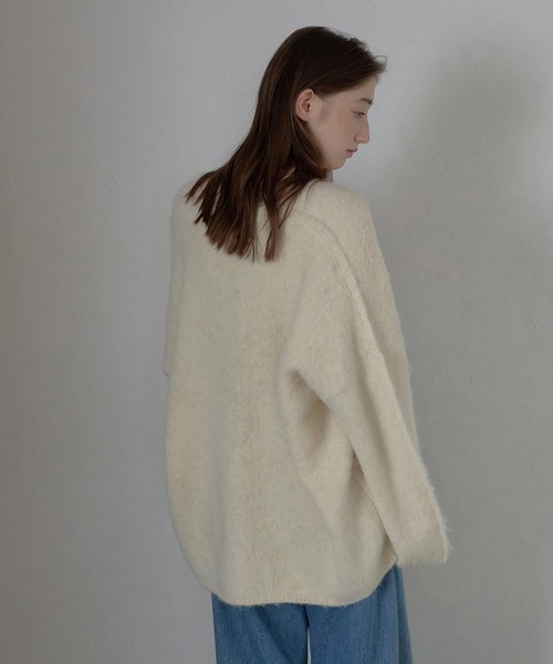 カーディガン 「MINERTE」alpaca yarn knit cardigan / アルパカヤーンカーディガン レディース | MINERTE | 08