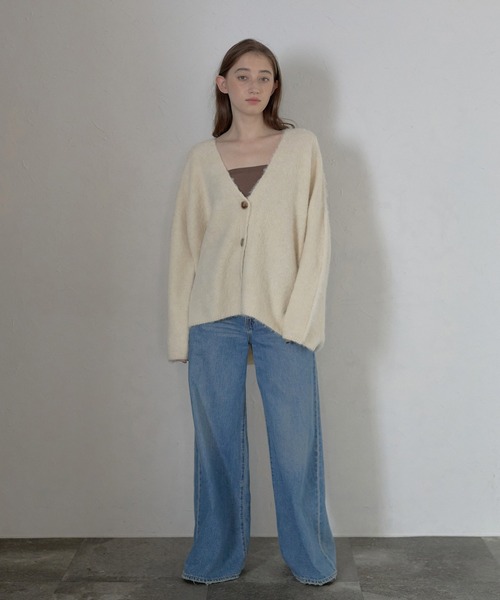 カーディガン 「MINERTE」alpaca yarn knit cardigan / アルパカヤーンカーディガン レディース | MINERTE | 10