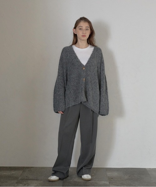 カーディガン 「MINERTE」alpaca yarn knit cardigan / アルパカヤーンカーディガン レディース | MINERTE | 18