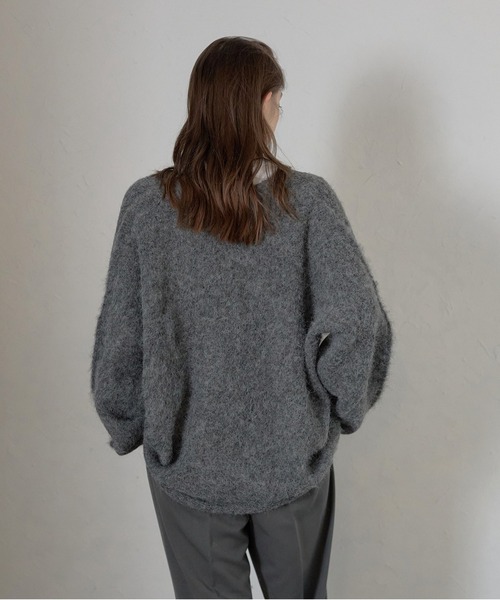 MINERTE カーディガン 「MINERTE」alpaca yarn knit cardigan
