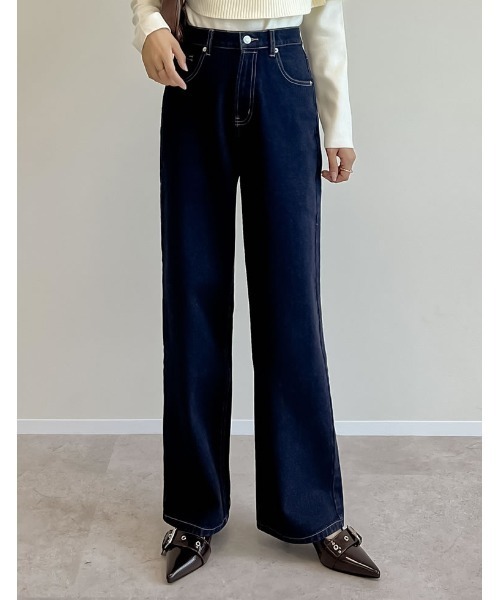 専用リバティコットンパンツ　E Iデニム Liberty Print Side Embroidery Pants | Pasand by ne Quittez