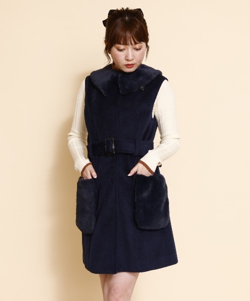 REDYAZEL（レディアゼル） コート アウター ファーカラースリット
