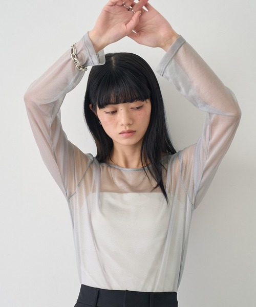nounless SHEER CRUMPLE LADY TOPS シアートップス NOGLE tシャツ 「NOGLE/ノグル」アソートシアートップス レディース