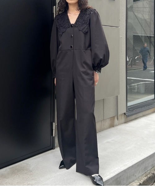 サロペット・オーバーオール・オールインワン AMERI SAILOR LACE COLLAR JUMP SUIT Ameri（アメリ） オールインワン SAILOR LACE COLLAR JUMP SUIT