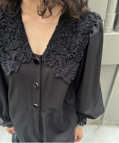 Ameri（アメリ） オールインワン SAILOR LACE COLLAR JUMP SUIT