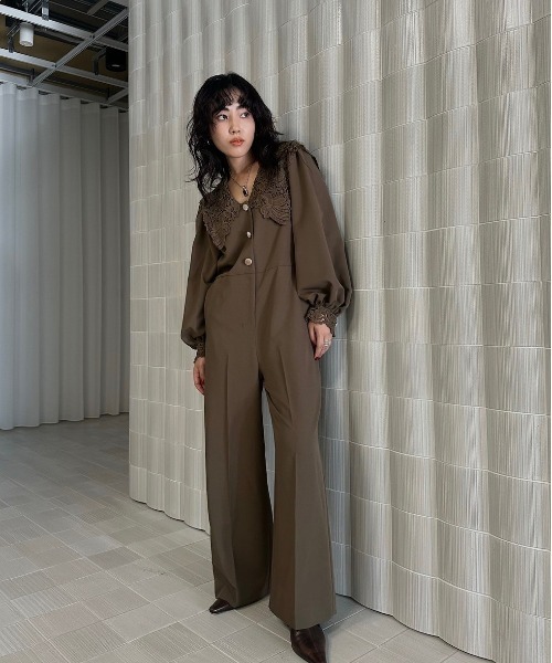 Ameri（アメリ） オールインワン SAILOR LACE COLLAR JUMP SUIT