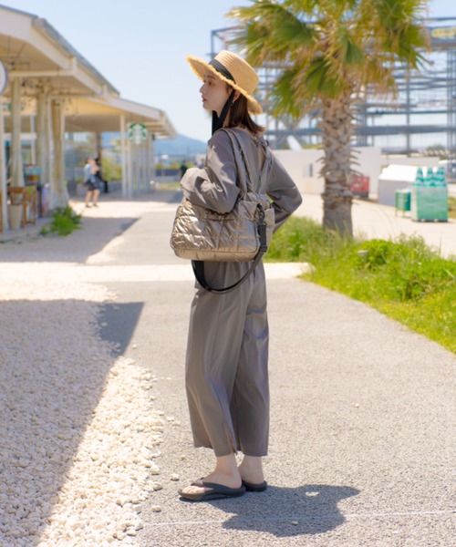 ダークグレー キルティングトートバッグ YOUNG&OLSEN The DRYGOODS STORE QUILTING TOTE BAG BOOK 《付録