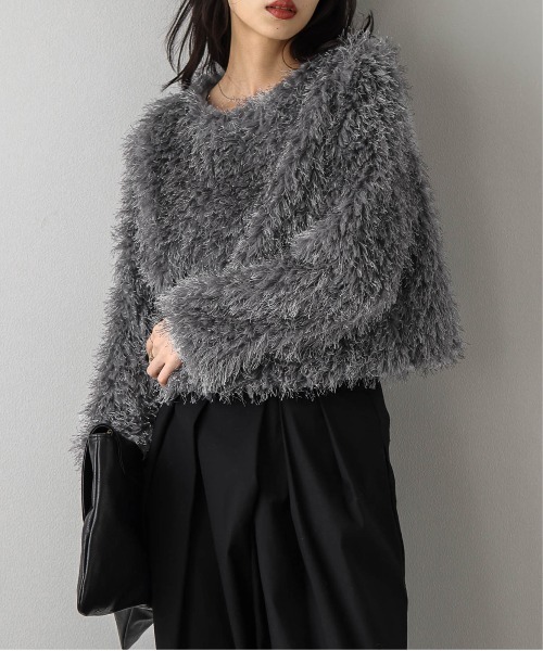 SUGAR BISKET（シュガービスケット） シャギーミックス ボアトップス