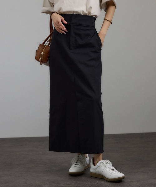 サロン アダム エ ロペ（SALON adam et rope’ ）/ハイウエストナロースタイルアップスカート SALON adam et rope'（サロン アダム エ ロペ） スカート ハイウエスト