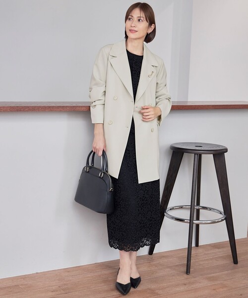 【極美品】自由区　エアフロートレンチ コート　2025年モデル　ベルト付き　S 自由区（ジユウク） トレンチコート コート エアフロートレンチ コート