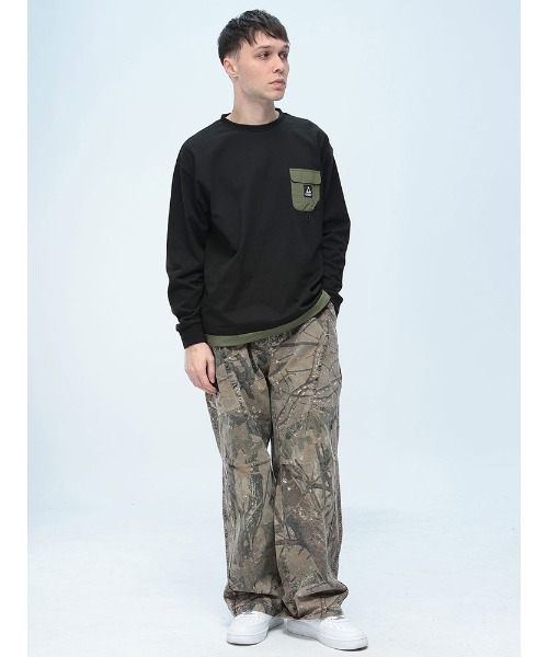 WOODENDOLL カーゴパンツ リアルツリー柄 カモフラ ワイドカーゴパンツ