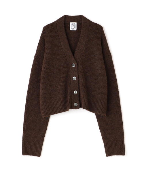 カーディガン B omnivore/ビーオムニボー  フェザーヤーンあぜ編みカーディガン レディース BEAVER カーディガン B omnivore/ビーオムニボー フェザーヤーン
