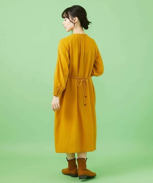 Jocomomola（ホコモモラ） ワンピース Calle インド刺繍ワンピース