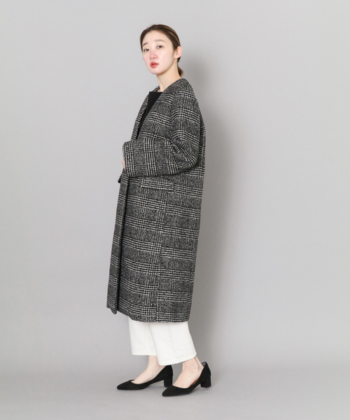 「SENSE OF PLACE by URBAN RESEARCH」 ノーカラーコート 36 グレー レディース_画像2