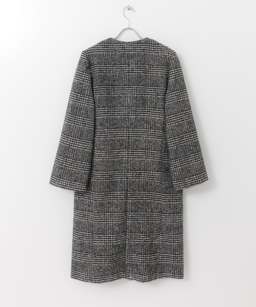 「SENSE OF PLACE by URBAN RESEARCH」 ノーカラーコート 36 グレー レディース_画像4