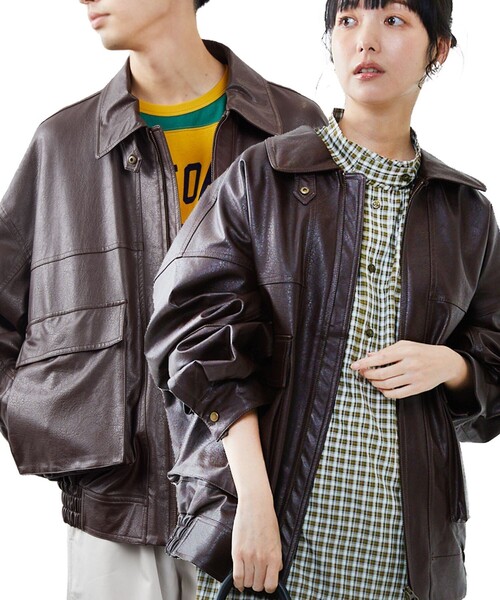 FREAK'S STORE（フリークスストア） ブルゾン フリ- ブラウン メンズ
