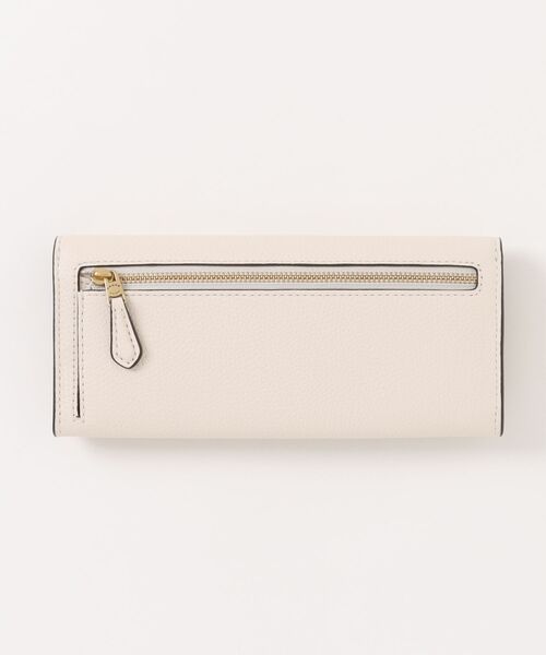 mieon様　　COACH フラップ式長財布 ベージュ/ホワイト COACH 財布 ミラ ロング フラップ ウォレット レディース