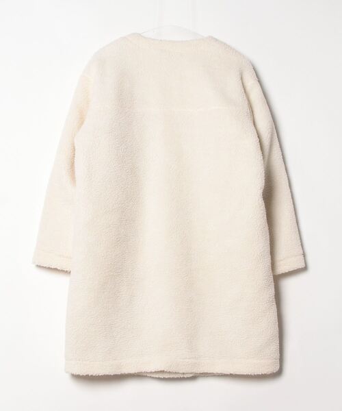 「SESTO」 ノーカラーコート M アイボリー レディース_画像2