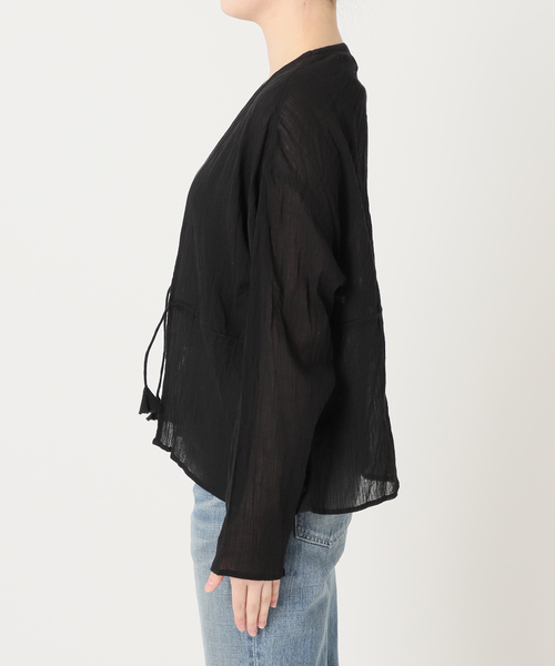 FRAMeWORK カーディガン COTTONクレープドロストカーディガン