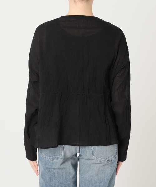 FRAMeWORK カーディガン COTTONクレープドロストカーディガン