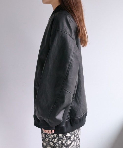 「PUAL CE CIN」 ジップアップブルゾン FREE ブラック レディース_画像3