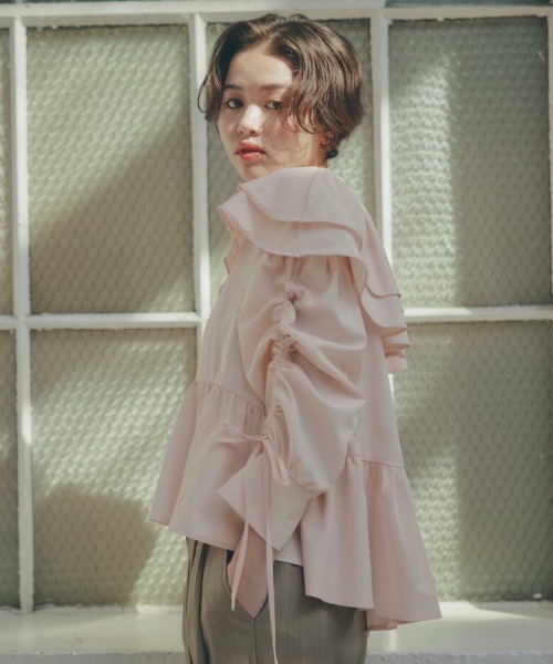 NOTRE emor（ノートルエモア） ブラウス シャツ frill design blouse