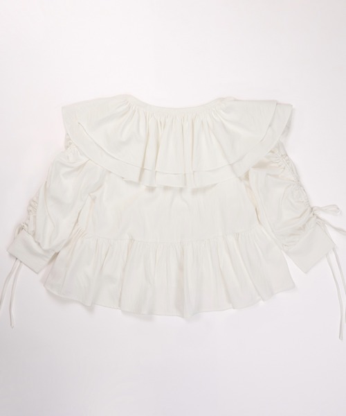 NOTRE emor（ノートルエモア） ブラウス シャツ frill design blouse