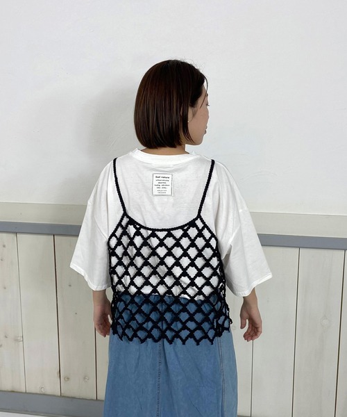 CRB キャミソール クロシェ編キャミソールビスチェ : ZOZOTOWN Yahoo