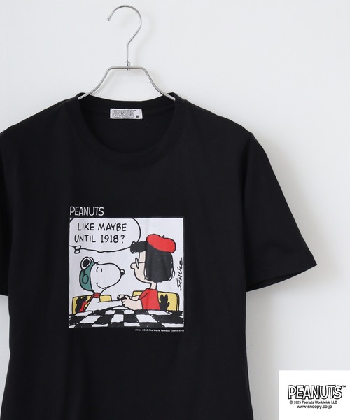 tシャツ 「PEANUTS」「別注」プリントTシャツ レディース PEANUTS tシャツ プリント＆刺繍半袖Tシャツ メンズ レディース