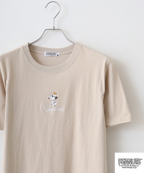 tシャツ 「PEANUTS」「別注」プリントTシャツ レディース PEANUTS tシャツ 「PEANUTS / SNOOPY」別注 ピーナッツ
