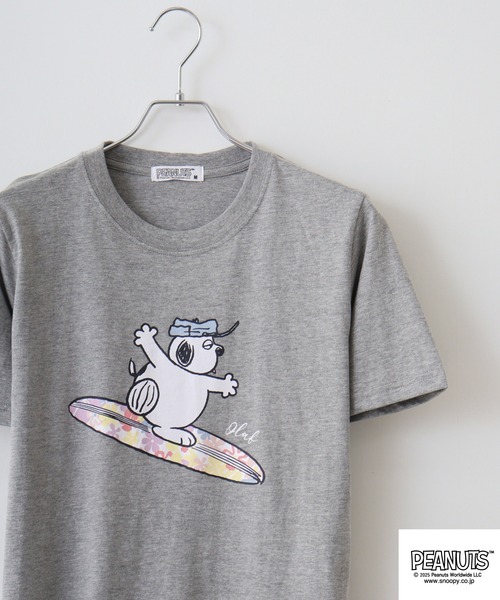 PEANUTS tシャツ プリント＆刺繍半袖Tシャツ メンズ レディース 