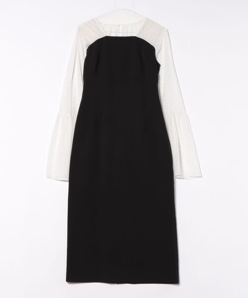 CELFORD ワンピース シャイニーシフォンケープドレス : ZOZOTOWN