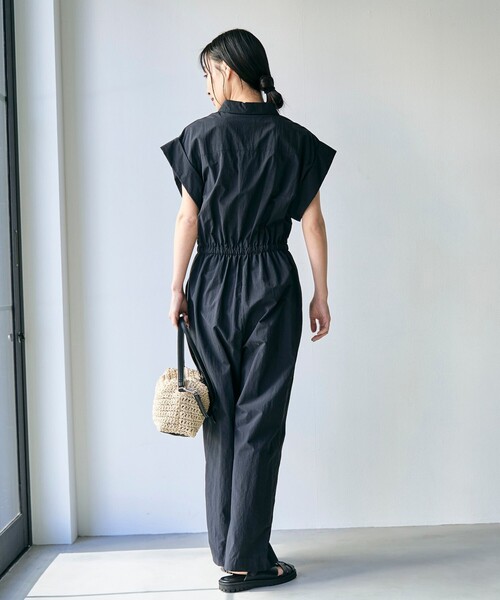 AMARC 大草直子 今期オールインワン新品（完売品）ネイビー 大草直子さんコラボ】AMARC(アマーク)ドロストオールインワン
