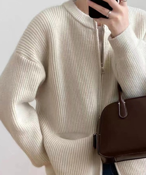 「Amulet」 ニットカーディガン FREE ブラック レディース_画像8