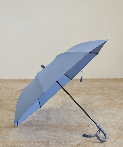 Traditional Weatherwear 折り畳み傘 ブルー デニム 日傘 Traditional Weatherwear（トラディショナルウェザーウェア）の