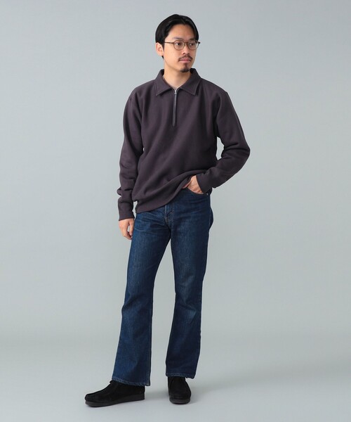 トレーナー スウェット *A VONTADE / ハーフジップ スウェット メンズの画像