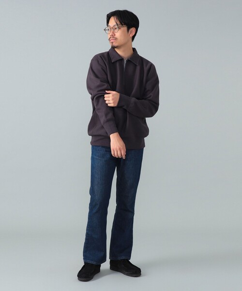 トレーナー スウェット *A VONTADE / ハーフジップ スウェット メンズの画像