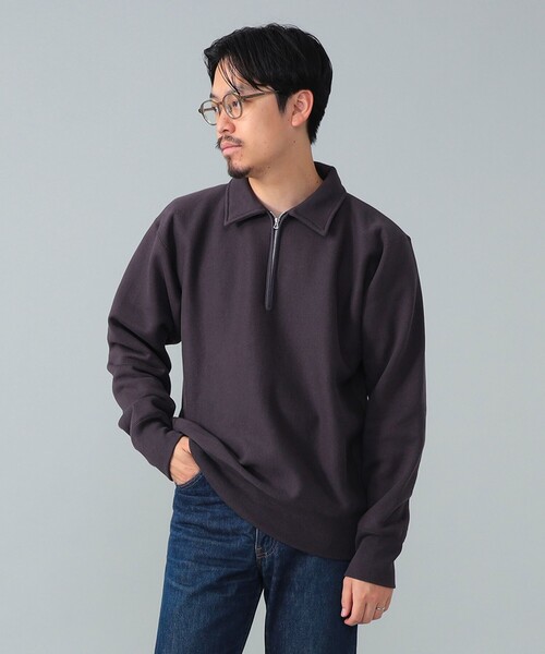 トレーナー スウェット *A VONTADE / ハーフジップ スウェット メンズの画像