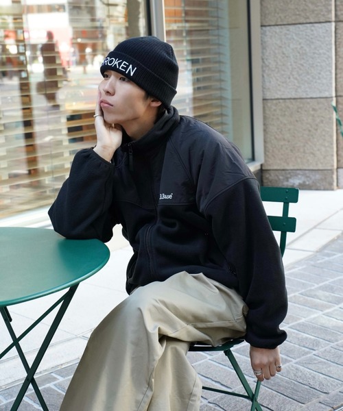 「BROKEN BASE」 ブルゾン MEDIUM ネイビー メンズ_画像6