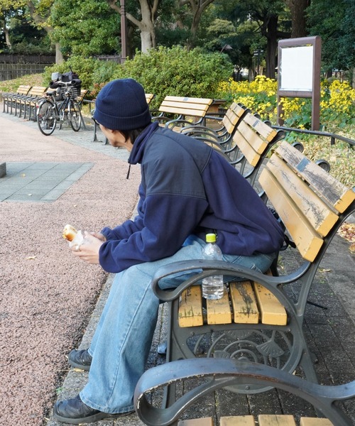 「BROKEN BASE」 ブルゾン MEDIUM ネイビー メンズ_画像9