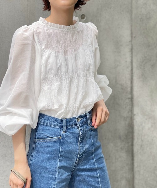 Spick＆Span 「Spick & Span」 長袖ブラウス - ホワイト
